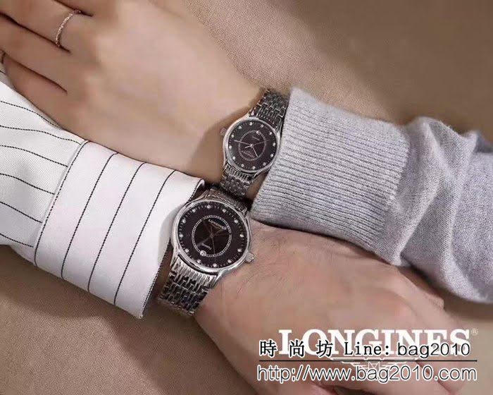 LONGINES浪琴 銷量冠軍 精緻情侶對表 WSS2435